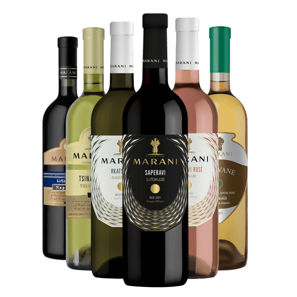 paquet de vins secs géorgiens
