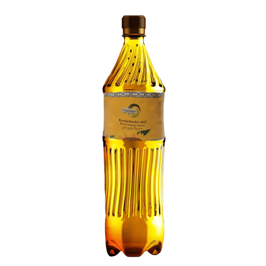 Kachetisches Öl – 900 ml Kachetisches Sonnenblumenöl – kaltgepresst, unraffiniert, reich an Geschmack und Nährstoffen. Ideal für Salate und kalte Speisen. Kachetisches Öl – 900 ml