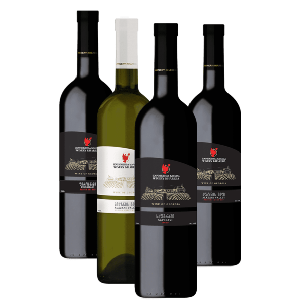 Vins de la cave Khareba 4 bouteilles