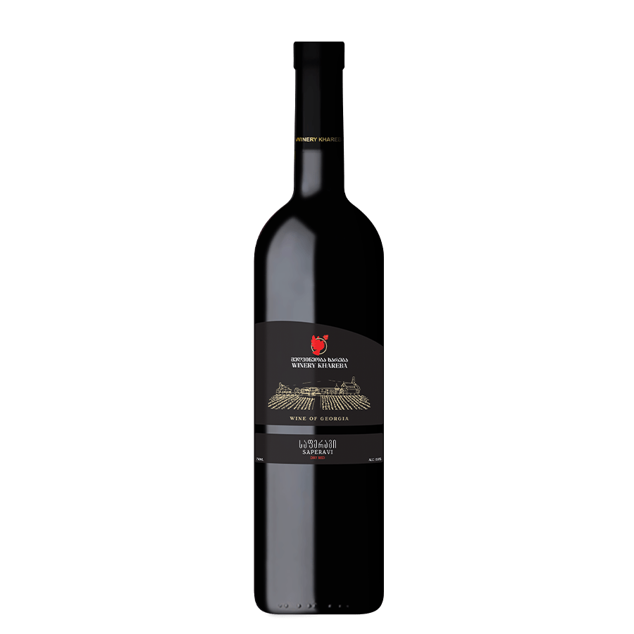 Khareba SAPERAVI CLASSIC Rotwein trocken – 0,75 l Khareba Saperavi ist ein trockener Rotwein aus Ostgeorgien, der für seine tiefe granatapfelrote Farbe und seine reichen Aromen von Trockenfrüchten und Gewürzen bekannt ist. Seine milde Säure und ausgeprägten Tannine machen ihn ideal zu Fleischgerichten und Käse. Eine perfekte Wahl für Liebhaber vollmundiger, harmonischer Weine. Khareba Saperavi vin sec