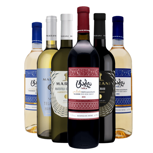 Collection de dégustations de vins géorgiens