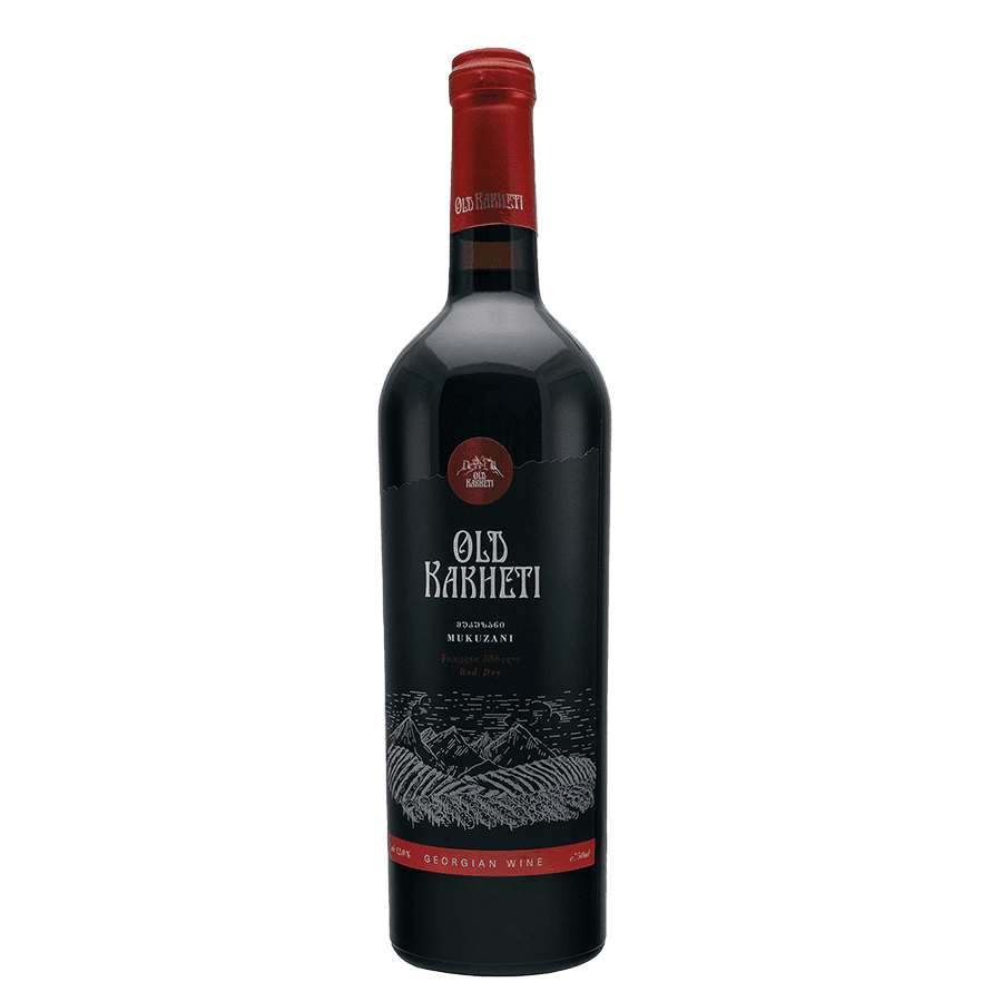 Old Kakheti Mukuzani Rotwein, trocken – 0,75 l Old Kakheti Mukuzani Red Dry Wine – Georgian wine with blackberry and plum aromas, full-bodied structure, and prestige from Kakheti’s vineyards. KTW Old Kakheti Mukuzani Red dry Georgian wine