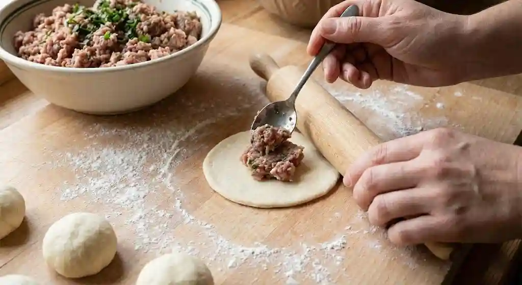 Chinkali kochen zu Hause