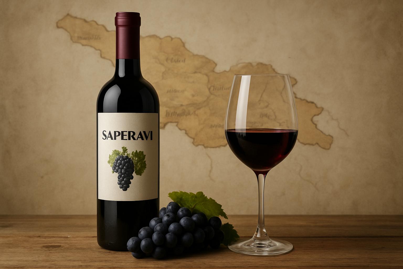 Saperavi Wine from Georgia. Anbaugebiete in Georgien