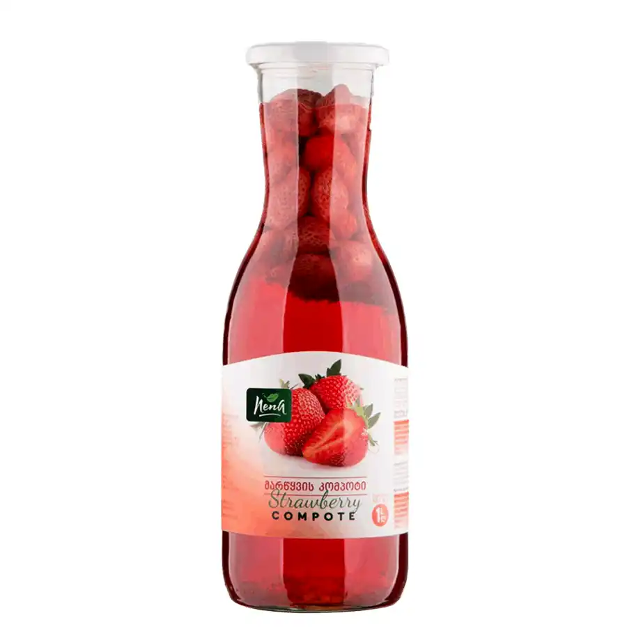 Nena - Erdbeerkompott - 1 L Erdbeeren im Winter? Genau. Ein Erdbeerkompott, eingeweckt auf dem Höhepunkt ihrer Reife — süß, duftig und voller Geschmack, den man seit dem Sommer vermisst hat. Ein Glas, das gute Laune bringt, wann immer man es braucht. Nena Georgishce Erdbeerkompott