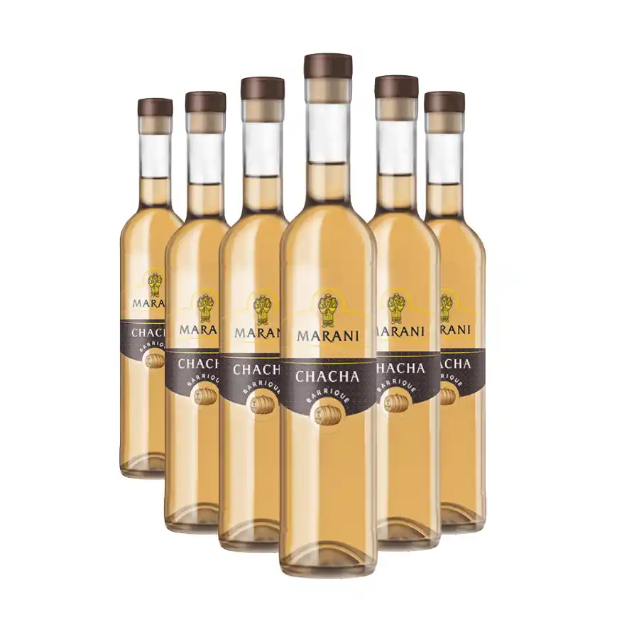6x Marani Georgischer Chacha Barrique – 40 % Alk Sechs Flaschen georgische CHACHA aus dem Eichenfass, 40%, 0,5 l. 6x Marani Georgischer Chacha Barrique – 40 % Alk